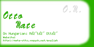 otto mate business card